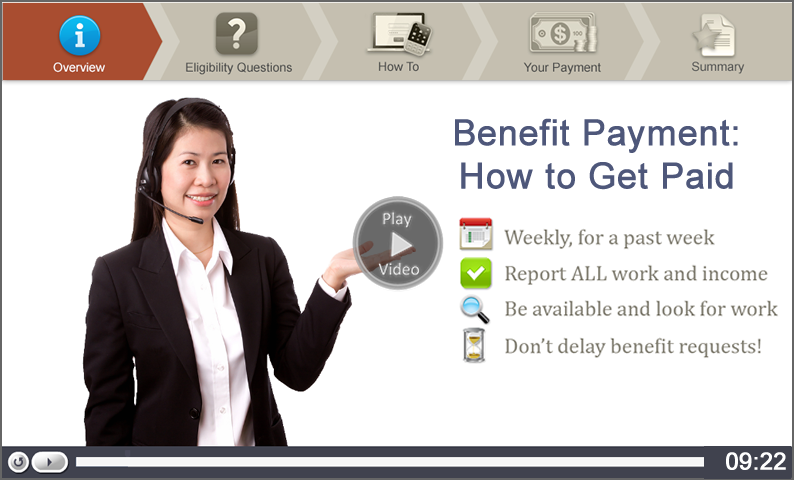 Click to start the Benefit Payment: How to Get Paid video